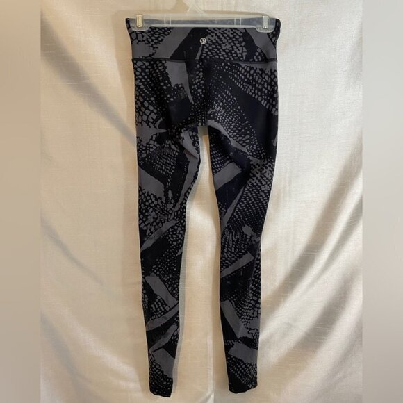 Lululemon Wunder Under Pant III  Static Mist White Black Ladies 4 - Picture 7 of 8
